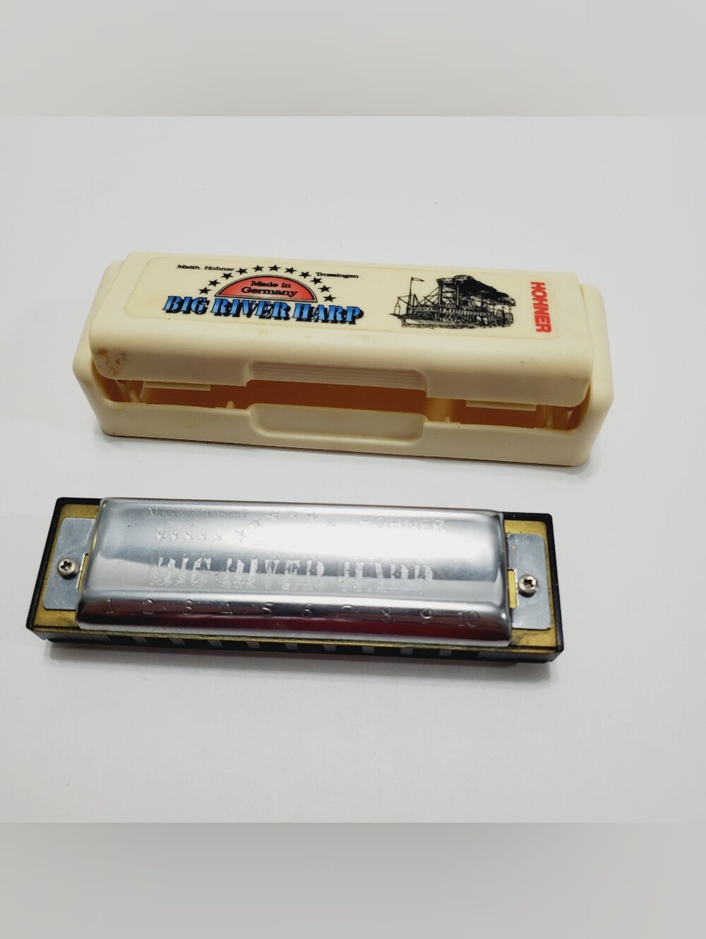 Hohner C Big River Harp Harmonica with Case M 590016 590  Trossingen Germany